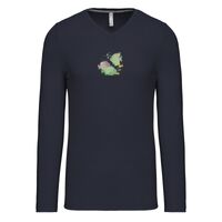 T-shirt col V manches longues de marque Kariban Vignette