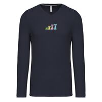 T-shirt col V manches longues de marque Kariban Vignette