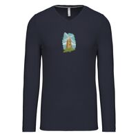 T-shirt col V manches longues de marque Kariban Vignette