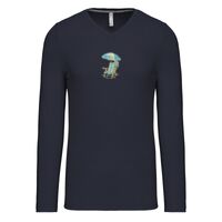 T-shirt col V manches longues de marque Kariban Vignette