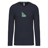 T-shirt col V manches longues de marque Kariban Vignette