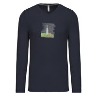 T-shirt col V manches longues de marque Kariban Vignette