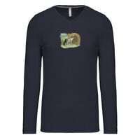 T-shirt col V manches longues de marque Kariban Vignette