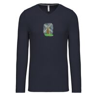 T-shirt col V manches longues de marque Kariban Vignette