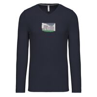 T-shirt col V manches longues de marque Kariban Vignette