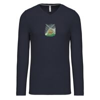 T-shirt col V manches longues de marque Kariban Vignette