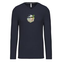 T-shirt col V manches longues de marque Kariban Vignette