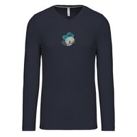 T-shirt col V manches longues de marque Kariban Vignette