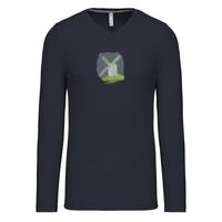 T-shirt col V manches longues de marque Kariban Vignette