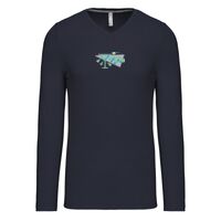 T-shirt col V manches longues de marque Kariban Vignette