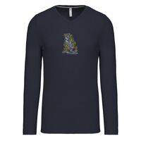 T-shirt col V manches longues de marque Kariban Vignette