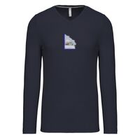 T-shirt col V manches longues de marque Kariban Vignette