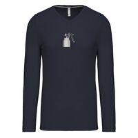 T-shirt col V manches longues de marque Kariban Vignette