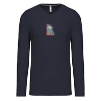 T-shirt col V manches longues de marque Kariban Vignette