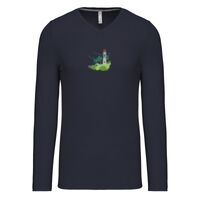 T-shirt col V manches longues de marque Kariban Vignette