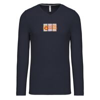 T-shirt col V manches longues de marque Kariban Vignette
