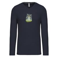 T-shirt col V manches longues de marque Kariban Vignette