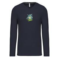 T-shirt col V manches longues de marque Kariban Vignette