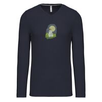 T-shirt col V manches longues de marque Kariban Vignette