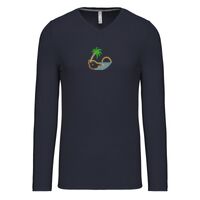 T-shirt col V manches longues de marque Kariban Vignette