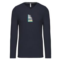 T-shirt col V manches longues de marque Kariban Vignette