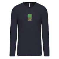 T-shirt col V manches longues de marque Kariban Vignette