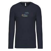 T-shirt col V manches longues de marque Kariban Vignette