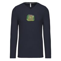 T-shirt col V manches longues de marque Kariban Vignette
