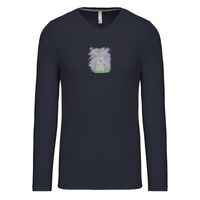 T-shirt col V manches longues de marque Kariban Vignette