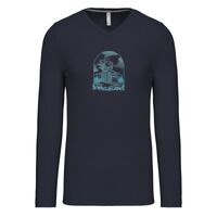 T-shirt col V manches longues de marque Kariban Vignette