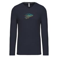 T-shirt col V manches longues de marque Kariban Vignette