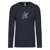 T-shirt col V manches longues de marque Kariban Vignette