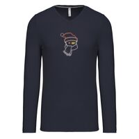 T-shirt col V manches longues de marque Kariban Vignette
