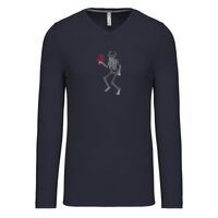 T-shirt col V manches longues de marque Kariban Vignette