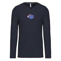 T-shirt col V manches longues de marque Kariban Vignette