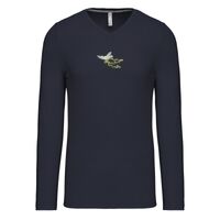T-shirt col V manches longues de marque Kariban Vignette