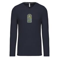 T-shirt col V manches longues de marque Kariban Vignette