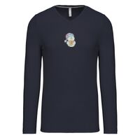 T-shirt col V manches longues de marque Kariban Vignette