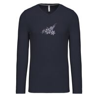 T-shirt col V manches longues de marque Kariban Vignette
