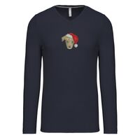 T-shirt col V manches longues de marque Kariban Vignette