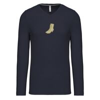 T-shirt col V manches longues de marque Kariban Vignette