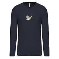 T-shirt col V manches longues de marque Kariban Vignette