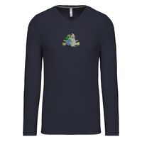 T-shirt col V manches longues de marque Kariban Vignette