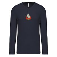 T-shirt col V manches longues de marque Kariban Vignette