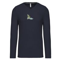 T-shirt col V manches longues de marque Kariban Vignette