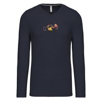 T-shirt col V manches longues de marque Kariban Vignette