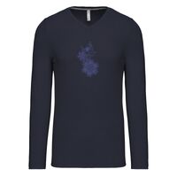 T-shirt col V manches longues de marque Kariban Vignette