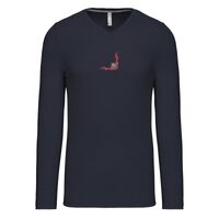 T-shirt col V manches longues de marque Kariban Vignette
