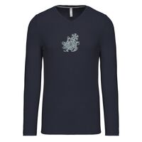 T-shirt col V manches longues de marque Kariban Vignette