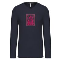 T-shirt col V manches longues de marque Kariban Vignette